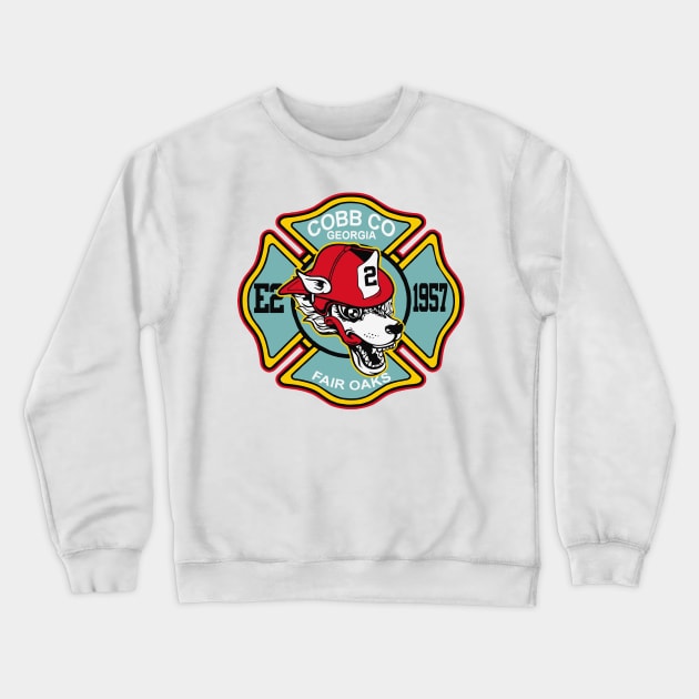 Cobb County Fire Station 2 Crewneck Sweatshirt by LostHose